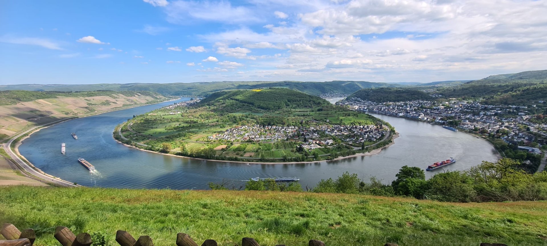 Die Rheinschleife bei Boppard